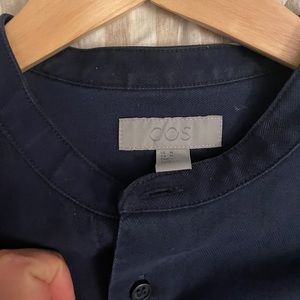 COS stand collar shirt
